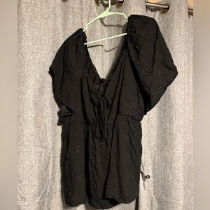 Torrid peplum challis tie back